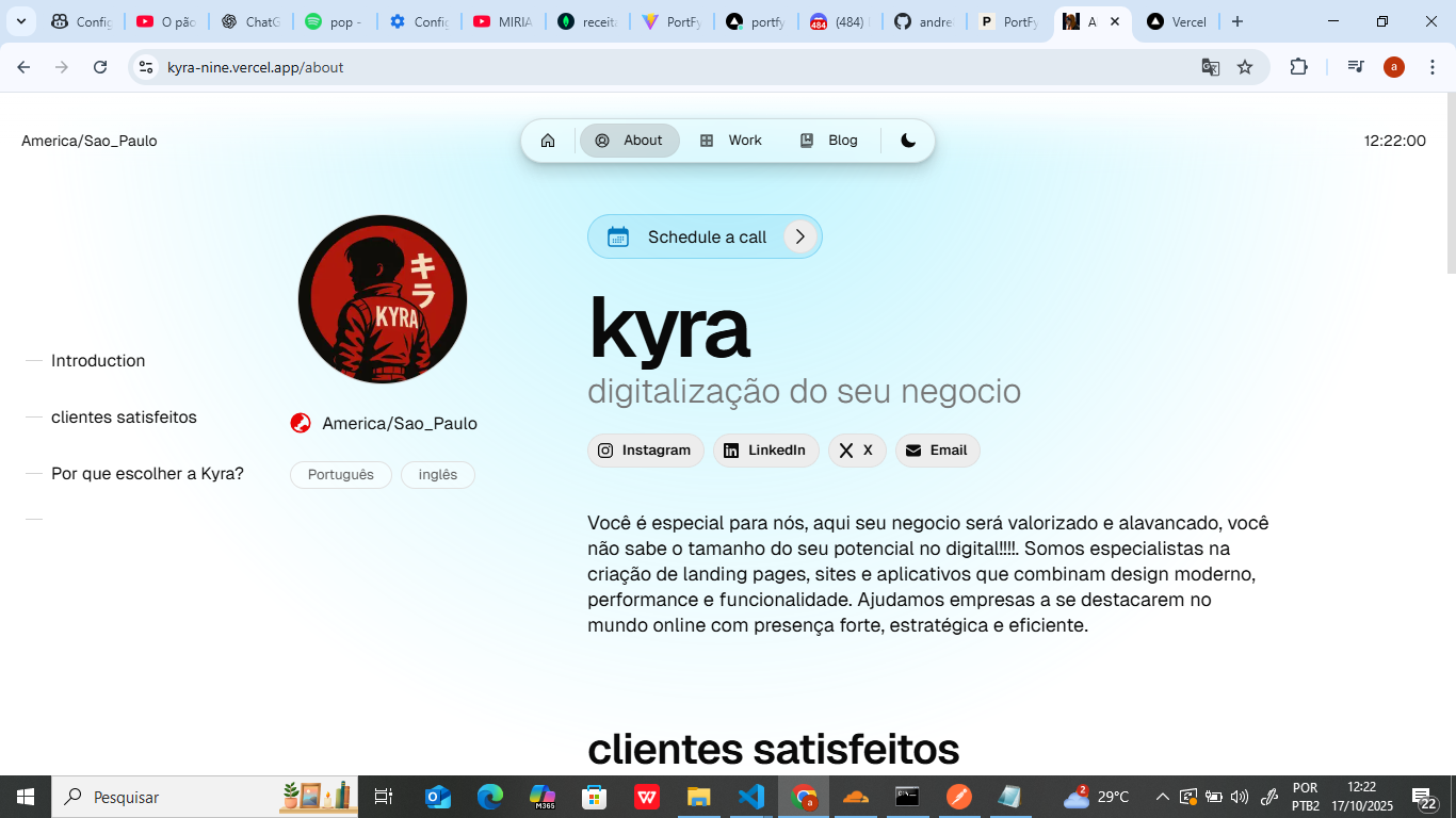 kyra presença digital